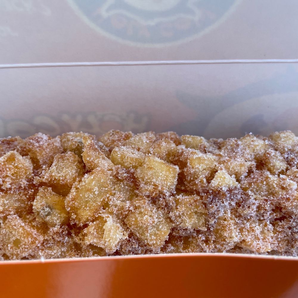 Potato with sugar-yum