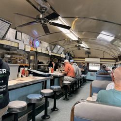 Blue Benn Diner - Interior with view of counter and booths