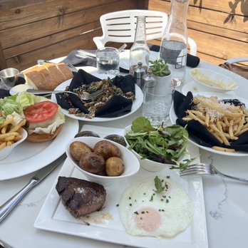 El Dorado Kitchen - Truffle Fries, Brussels Sprouts, EDK Burger and  2 Eggs Filet Mignon - New American Near Me - Sonoma, California