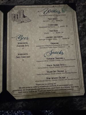 Menu photo 3 Lourde's Library Melbourne, FL