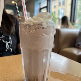 Stella's Diner - a chocolate milkshake with whipped cream - Diners Near Me - Chicago, Illinois
