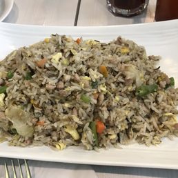Pork and olive fried rice