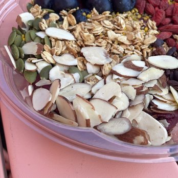 Whata Peach - Protein bowl. Filled with seeds, fruits, and other goodies. - Juice Bars & Smoothies Near Me - Studio City, California Whata Peach - Protein bowl. Filled with seeds, fruits, and other goodies. - Juice Bars & Smoothies Near Me - Studio City, California