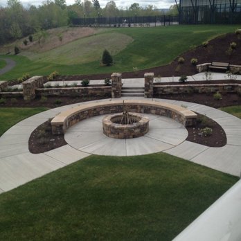 Region's 117 - View of the fire pit from the table - New American Near Me - Lake Frederick, Virginia