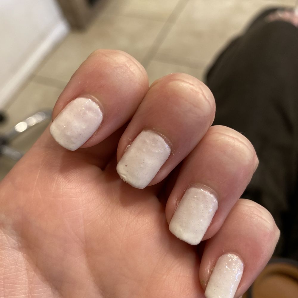 Cute Nails & Spa - Painted two layers and called it quits. You can see the uneven coloring &clumps in my nails - Nail Salons Near Me - Rockwall, Texas Cute Nails & Spa - Painted two layers and called it quits. You can see the uneven coloring &clumps in my nails - Nail Salons Near Me - Rockwall, Texas