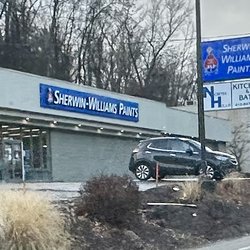 Sherwin-Williams Paint Store - Exterior of store in December 2023