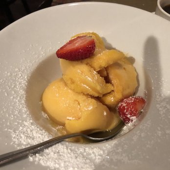 Le Val de Loire Restaurant - Passion fruit sorbet - French Near Me - Deerfield Beach, Florida