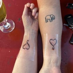 Top Hat Tattoo - BFF tattoos