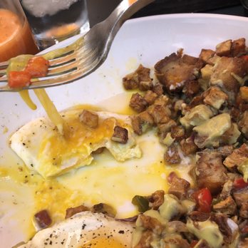 Dish Society - Eggs: brown on the bottom and egg white still gooey - New American Near Me - Katy, Texas Dish Society - Eggs: brown on the bottom and egg white still gooey - New American Near Me - Katy, Texas