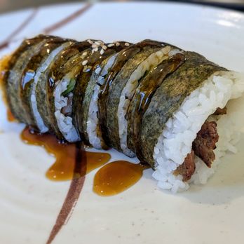 Daiki Sushi - Beef Teriyaki Roll which fell apart on contact. - Japanese Near Me - San Mateo, California Daiki Sushi - Beef Teriyaki Roll which fell apart on contact. - Japanese Near Me - San Mateo, California