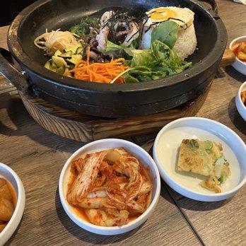 O'daku - Bulnak dolsot bibimbop with banchan - Sushi Bars Near Me - Austin, Texas O'daku - Bulnak dolsot bibimbop with banchan - Sushi Bars Near Me - Austin, Texas