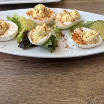 Hangout Restaurant & Beach Bar - Deviled eggs - New American Near Me - Seal Beach, California Hangout Restaurant & Beach Bar - Deviled eggs - New American Near Me - Seal Beach, California