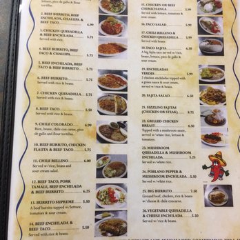 El Campesino Mexican - Menu - Mexican Near Me - Moss Point, Mississippi