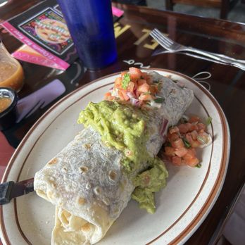 El Chipotle - Mazatlan Burrito: pick cod fish or shrimp, wrapped in flour tortilla with American seafood blend - Mexican Near Me - Arcata, California