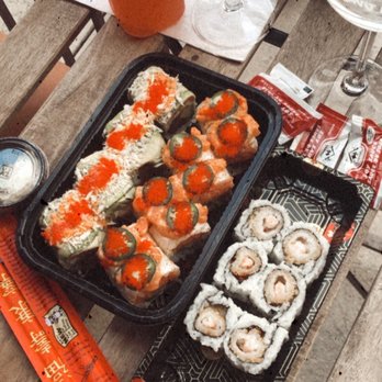 Saku - Shrimp Tempura Roll Crunch Drunk Love - Cocktail Bars Near Me - Hoboken, New Jersey Saku - Shrimp Tempura Roll Crunch Drunk Love - Cocktail Bars Near Me - Hoboken, New Jersey