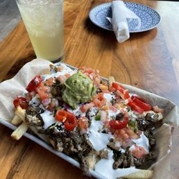 Carne Asada Fries and El Barco Margarita Carne Asada Fries and El Barco Margarita