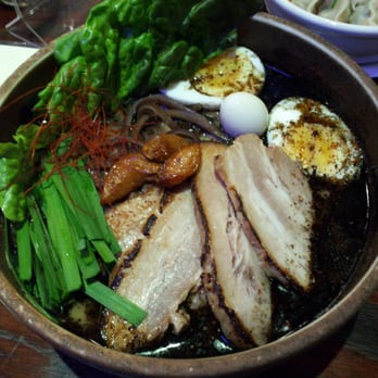 Ramen Dojo - Garlic pork with an extra egg, regular spicy - Ramen Near Me - San Mateo, California Ramen Dojo - Garlic pork with an extra egg, regular spicy - Ramen Near Me - San Mateo, California