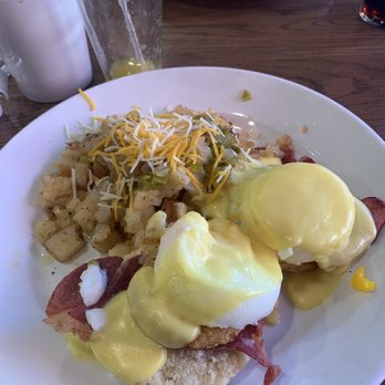 Frizzle Chicken Cafe - Souther Benny, the fried green tomato is so yum! - Breakfast & Brunch Near Me - Pigeon Forge, Tennessee