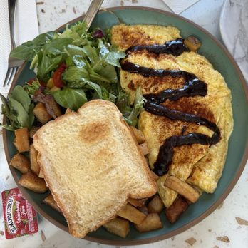Popping Yolk Cafe - Kimchi Spam Omelette - Breakfast & Brunch Near Me - Brea, California Popping Yolk Cafe - Kimchi Spam Omelette - Breakfast & Brunch Near Me - Brea, California