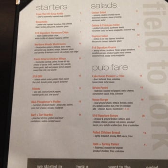 519 Table and Pour - Menu - Steakhouses Near Me - Walkerton, Ontario
