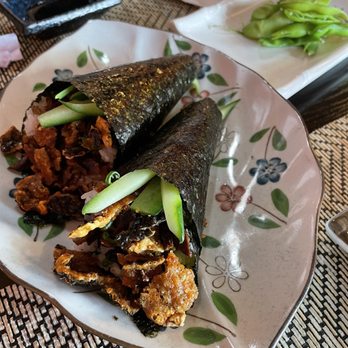 Wayne's Sushi Bistro - Salmon Skin Hand Roll x 2 - Sushi Bars Near Me - Pleasanton, California Wayne's Sushi Bistro - Salmon Skin Hand Roll x 2 - Sushi Bars Near Me - Pleasanton, California