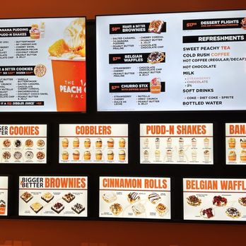 The Peach Cobbler Factory - Menu - Desserts Near Me - Apex, North Carolina The Peach Cobbler Factory - Menu - Desserts Near Me - Apex, North Carolina