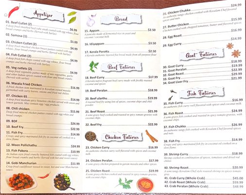 Menu photo 7 Kovalam Restaurant Tracy, CA
