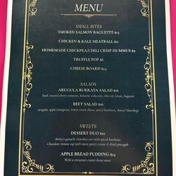 The Powder Room Champagne Bar & Restaurant - Small bites, salads and sides menu