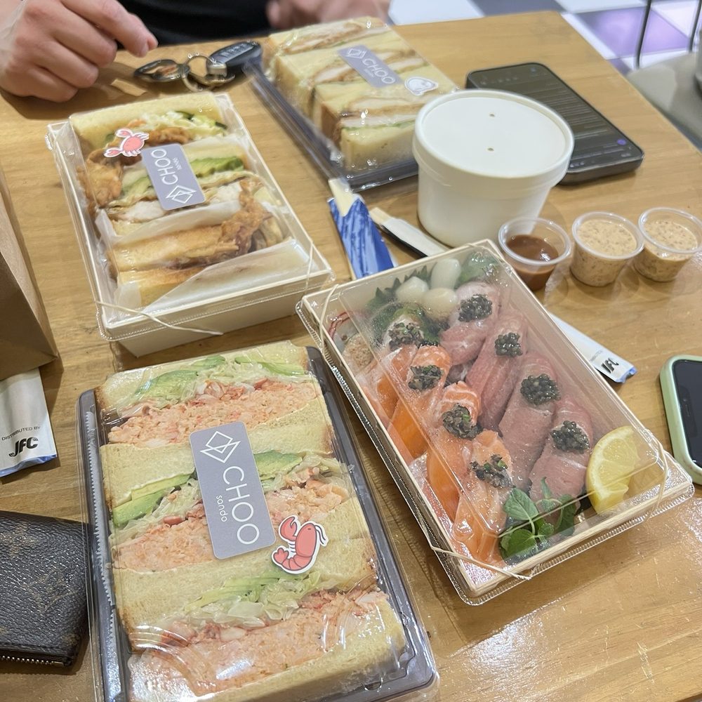 Choo Sando Omakase - Lobster Sando 7/10 Soft Shell 7.5/10 Chicken Katsu 7/10 - Sandwiches Near Me - Austin, Texas Choo Sando Omakase - Lobster Sando 7/10 Soft Shell 7.5/10 Chicken Katsu 7/10 - Sandwiches Near Me - Austin, Texas