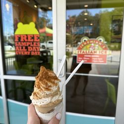 Jeremiah's Italian Ice - Cookie Butter Gelati with cookie butter crumbs