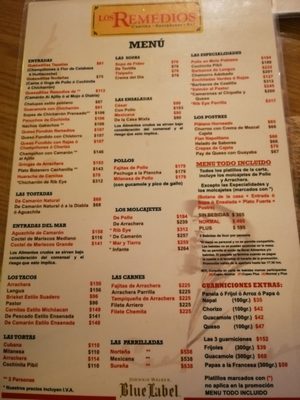 Menu photo 3 Los Remedios Tijuana, BCN Menu photo 3 Los Remedios Tijuana, BCN