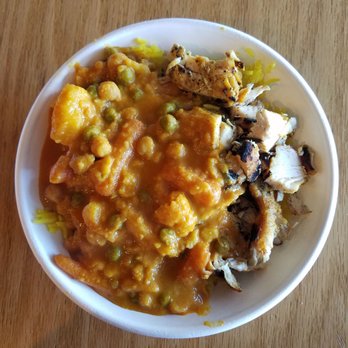 Aubergine Kitchen - The chicken curry bowl - Mediterranean Near Me - Orem, Utah Aubergine Kitchen - The chicken curry bowl - Mediterranean Near Me - Orem, Utah