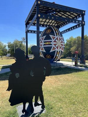 Worlds Largest Hand Painted Czech Egg by null