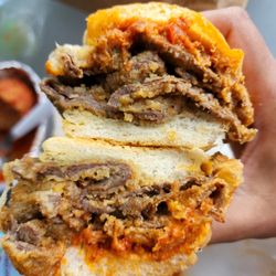Franklin Giant Grinders - beef cutlet half