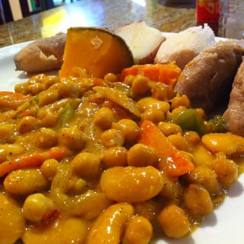 Coconutz Fusion Cafe - Chickpeas & Butter Beans in a Coconutz Curry sauce - Caribbean Near Me - Miramar, Florida Coconutz Fusion Cafe - Chickpeas & Butter Beans in a Coconutz Curry sauce - Caribbean Near Me - Miramar, Florida