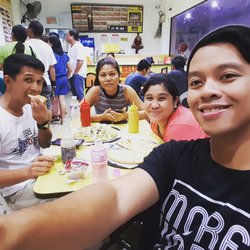 Alberto's Pizza - selfie inside Albertos
