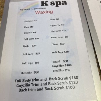 K Spa - Prices for waxing - Massage Near Me - Las Vegas, Nevada K Spa - Prices for waxing - Massage Near Me - Las Vegas, Nevada