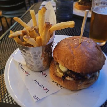 Locavore - Short rib burger and hand cut fries. - New American Near Me - Fredericksburg, Virginia