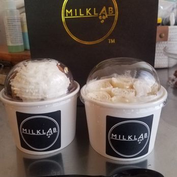 Milk Lab - Cary - Elegant delivery bag delivery of rolled key lime and chocolate orders. Be sure to get your correct  toppings - Ice Cream & Frozen Yogurt Near Me - Cary, North Carolina