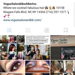 Vogue Salon and Back Bar - Check us out on Instagram & Facebook to see Our latest Styles,Trends & Promotions. #voguesalonandbackbar