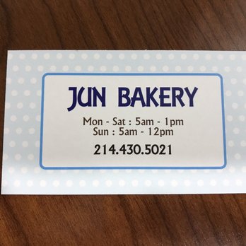 Jun Donuts - a business card for a bakery - Donuts Near Me - Little Elm, Texas