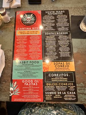 Menu photo 2 Conejos Round Rock, TX Menu photo 2 Conejos Round Rock, TX