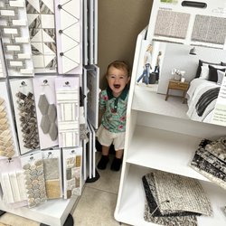 Floors To Go Texas - Lorenzo having some fun exploring the showroom