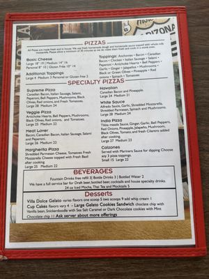 Menu photo 1 The Pizza Joint Seligman, AZ Menu photo 1 The Pizza Joint Seligman, AZ
