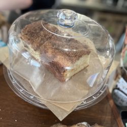The White Raven - Coffee cake on the counter. Too good to store in the case