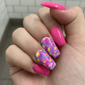 Happy Nails - Tye Dye - Nail Salons Near Me - Post Falls, Idaho