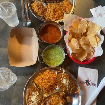 Fajitas A Go Go - Chicken Enchilada Plate - Tex-Mex Near Me - Houston, Texas