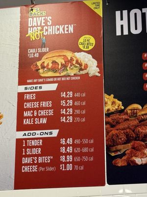 Menu photo 3 Dave's Hot Chicken Pleasant Hill, CA Menu photo 3 Dave's Hot Chicken Pleasant Hill, CA