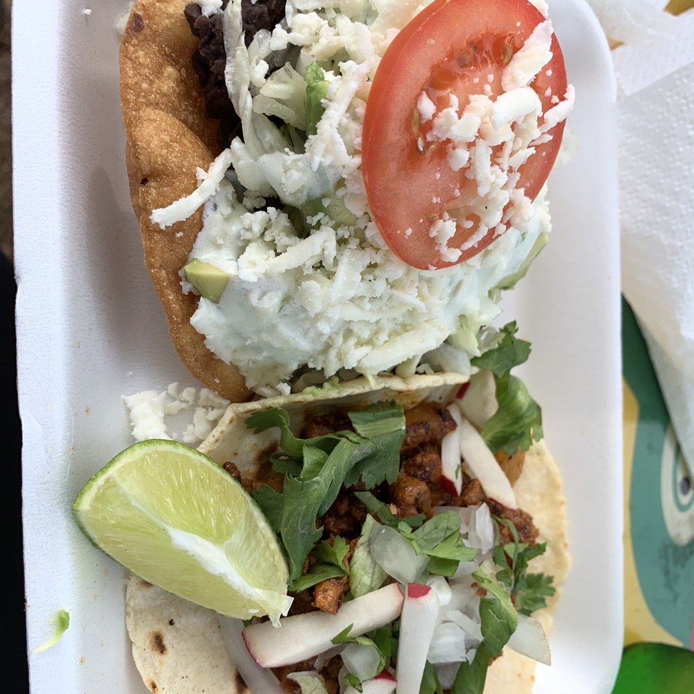 Flavia's Kitchen - Avocado tostado and al pastor taco - Mexican Near Me - Austin, Texas Flavia's Kitchen - Avocado tostado and al pastor taco - Mexican Near Me - Austin, Texas