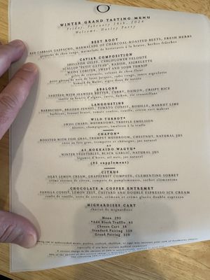 Menu photo 7 O' by Claude Le Tohic San Francisco, CA Menu photo 7 O' by Claude Le Tohic San Francisco, CA